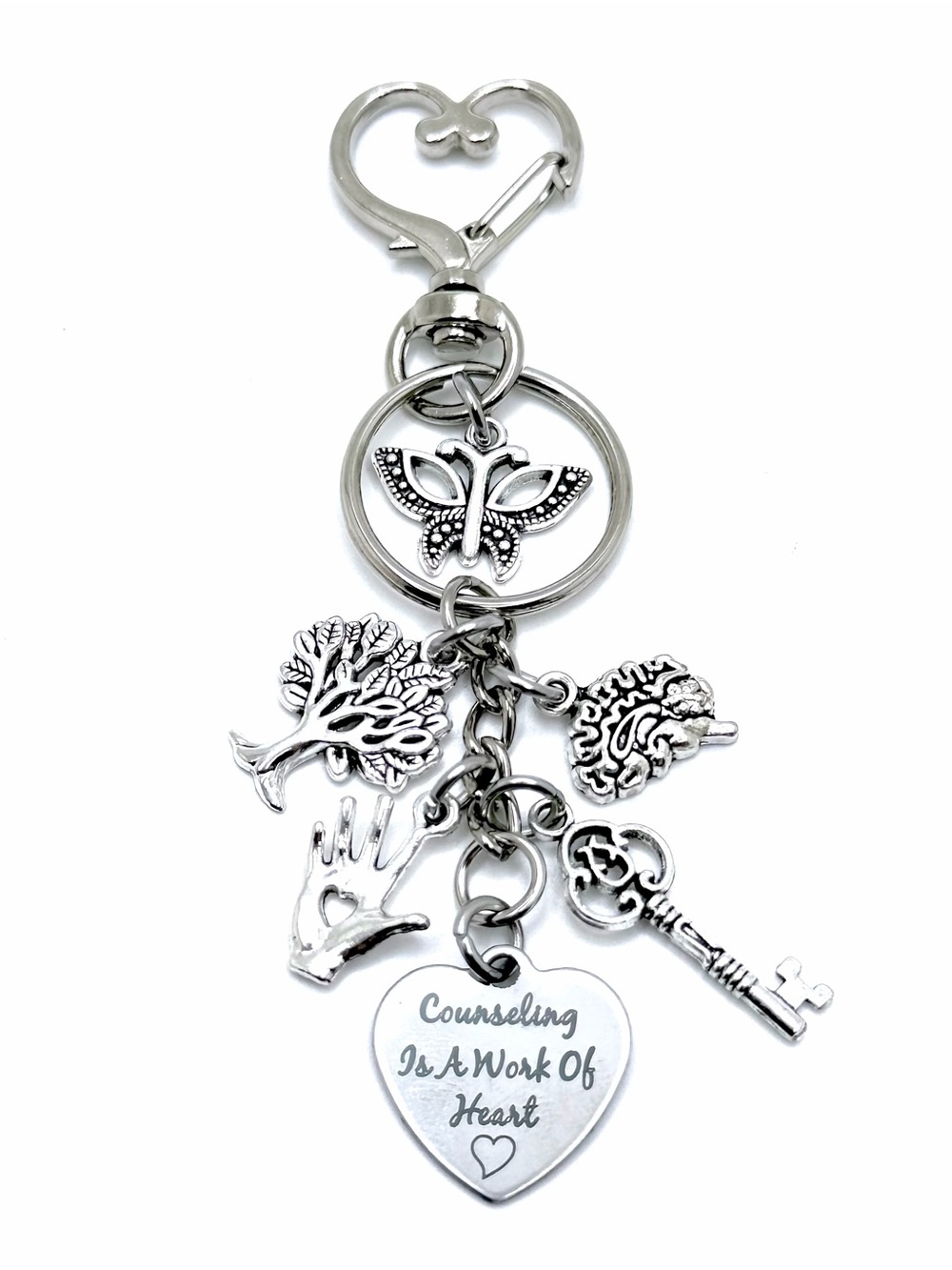 Counselor Therapist Keychain Bag Charm Psychiatrist